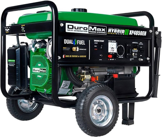 DuroMax XP4850EH 4,850-Watt Dual Fuel Hybrid Generator w-Electric Start